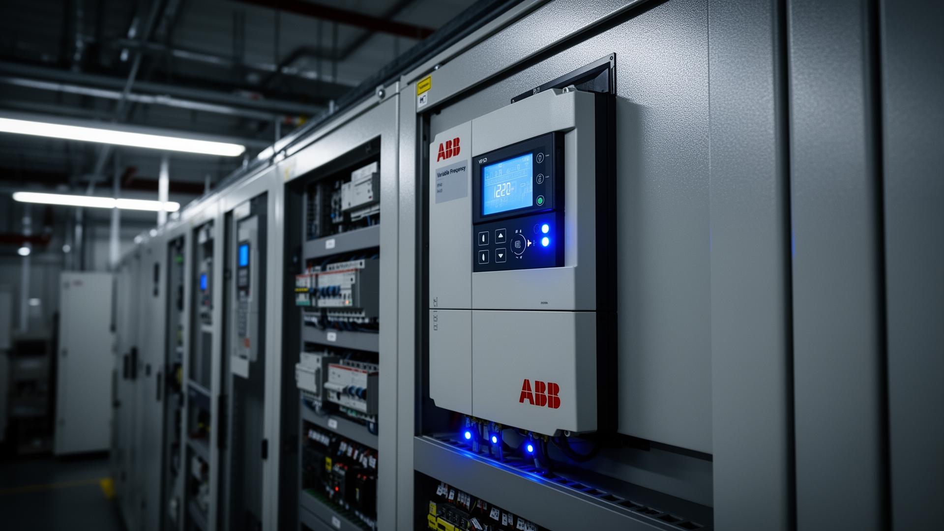 Industrial VFD installation
